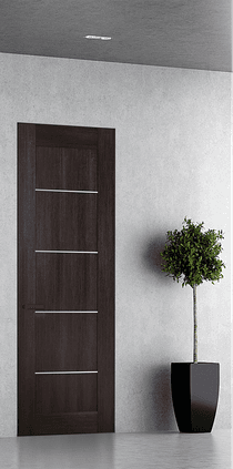 AVON 07 4H VERALINGA OAK DOUBLE INVISIBLE METAL FRAME BELLDINNI MODERN INTERIOR DOOR - 1