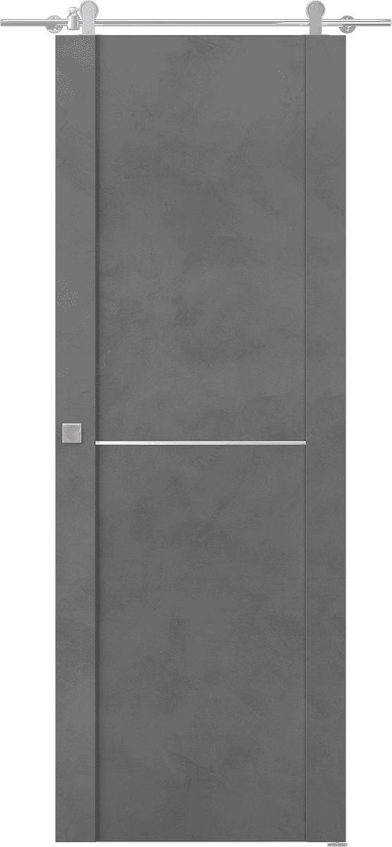 AVON 01 1H DARK URBAN DOUBLE BARN BELLDINNI MODERN INTERIOR DOOR - 1