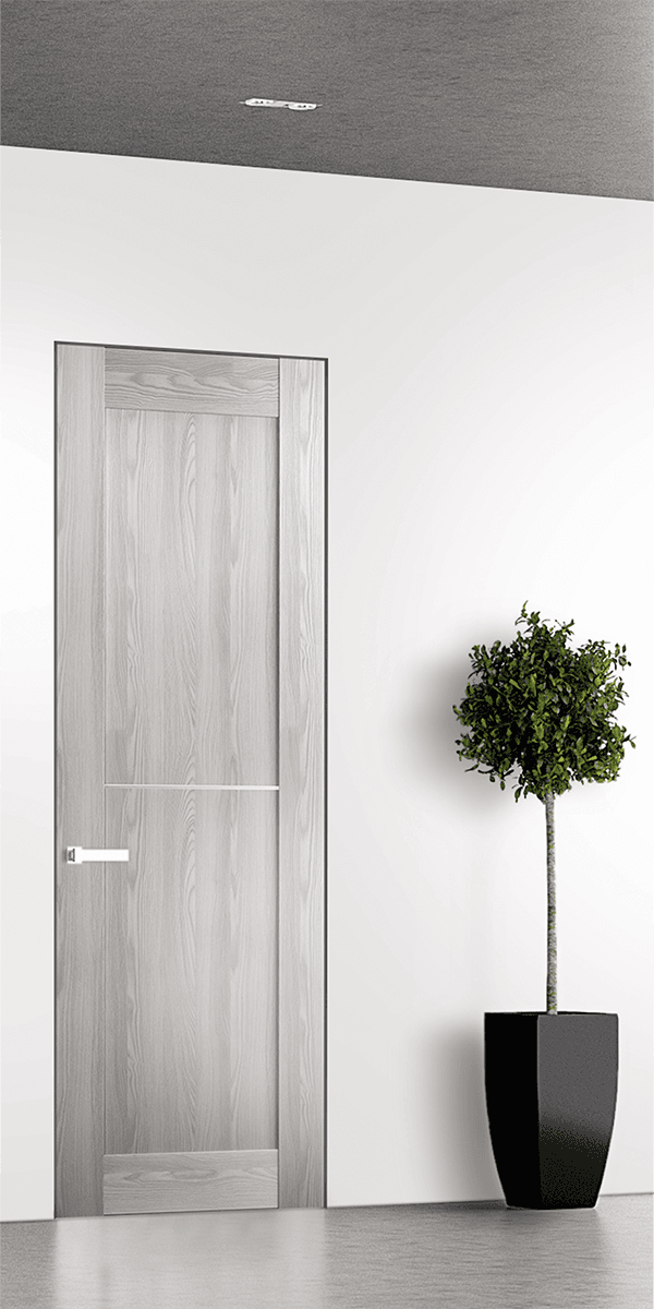 AVON 07 1H RIBEIRA ASH INVISIBLE METAL FRAME BELLDINNI MODERN INTERIOR DOOR - 1