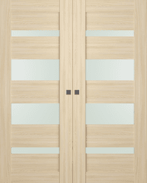 AVON 07-01 VETRO LOIRE ASH DOUBLE MAGIC DOORS BELLDINNI MODERN INTERIOR DOOR - 1