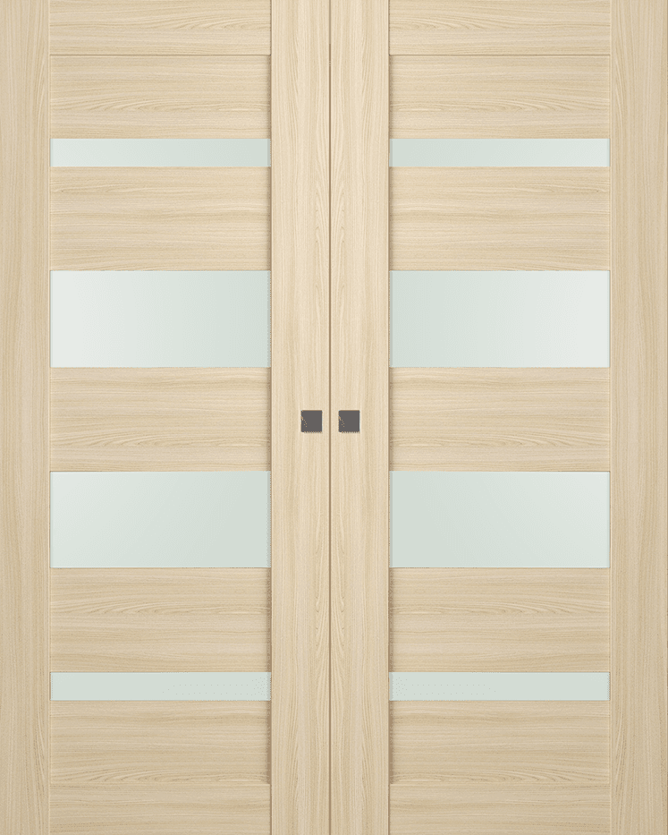 AVON 07-01 VETRO LOIRE ASH DOUBLE MAGIC DOORS BELLDINNI MODERN INTERIOR DOOR - 1