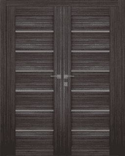 ALBA GRAY OAK DOUBLE BELLDINNI MODERN INTERIOR DOOR - 1