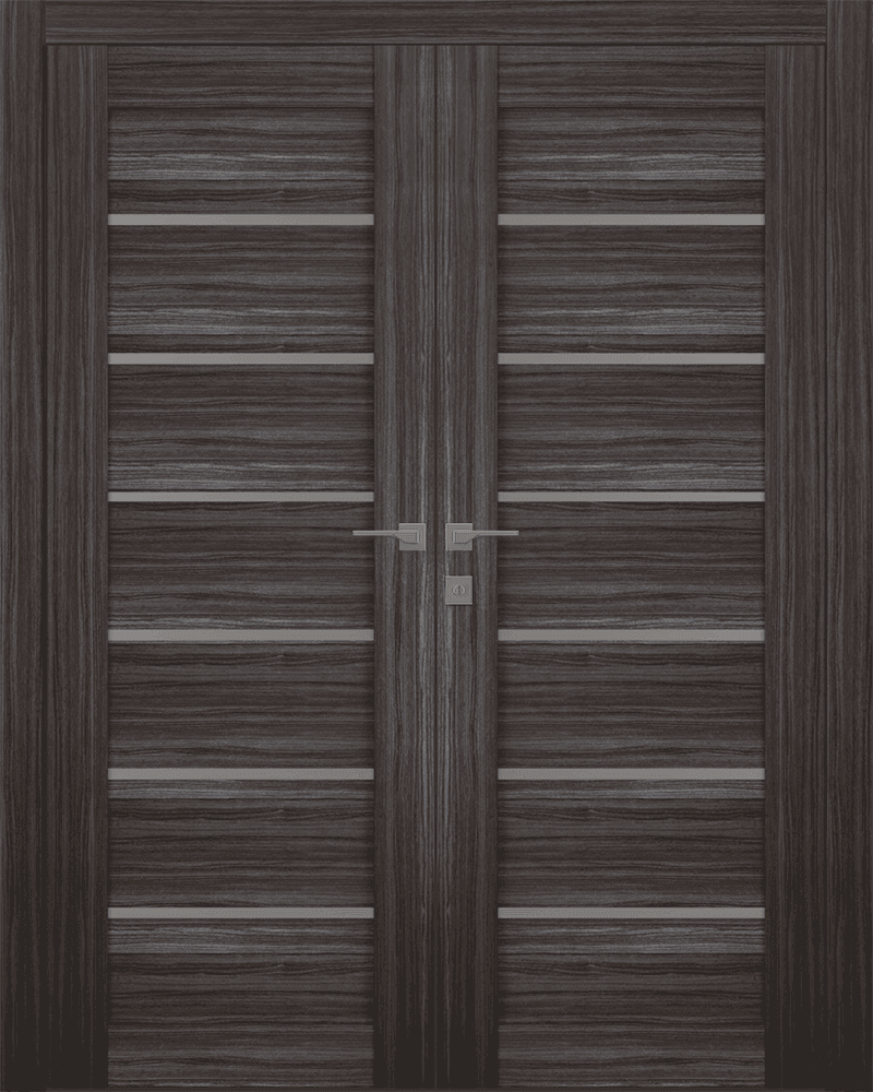 ALBA GRAY OAK DOUBLE BELLDINNI MODERN INTERIOR DOOR - 1