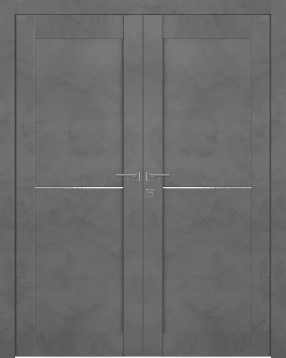 AVON 07 1H DARK URBAN DOUBLE BELLDINNI MODERN INTERIOR DOOR - 1