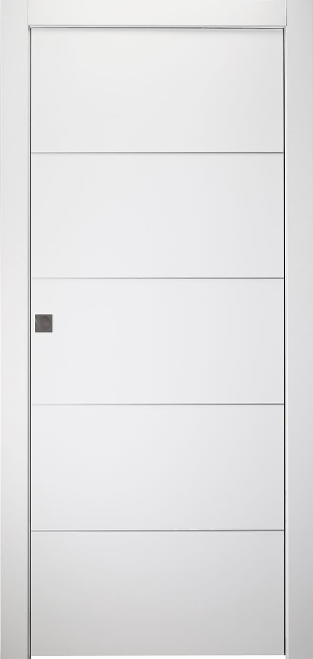 PALLADIO 4H BIANCO NOBLE POCKET BELLDINNI MODERN INTERIOR DOOR - 1