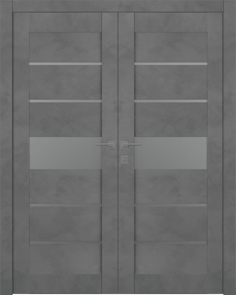 AVON 07-06 VETRO DARK URBAN DOUBLE BELLDINNI MODERN INTERIOR DOOR - 1