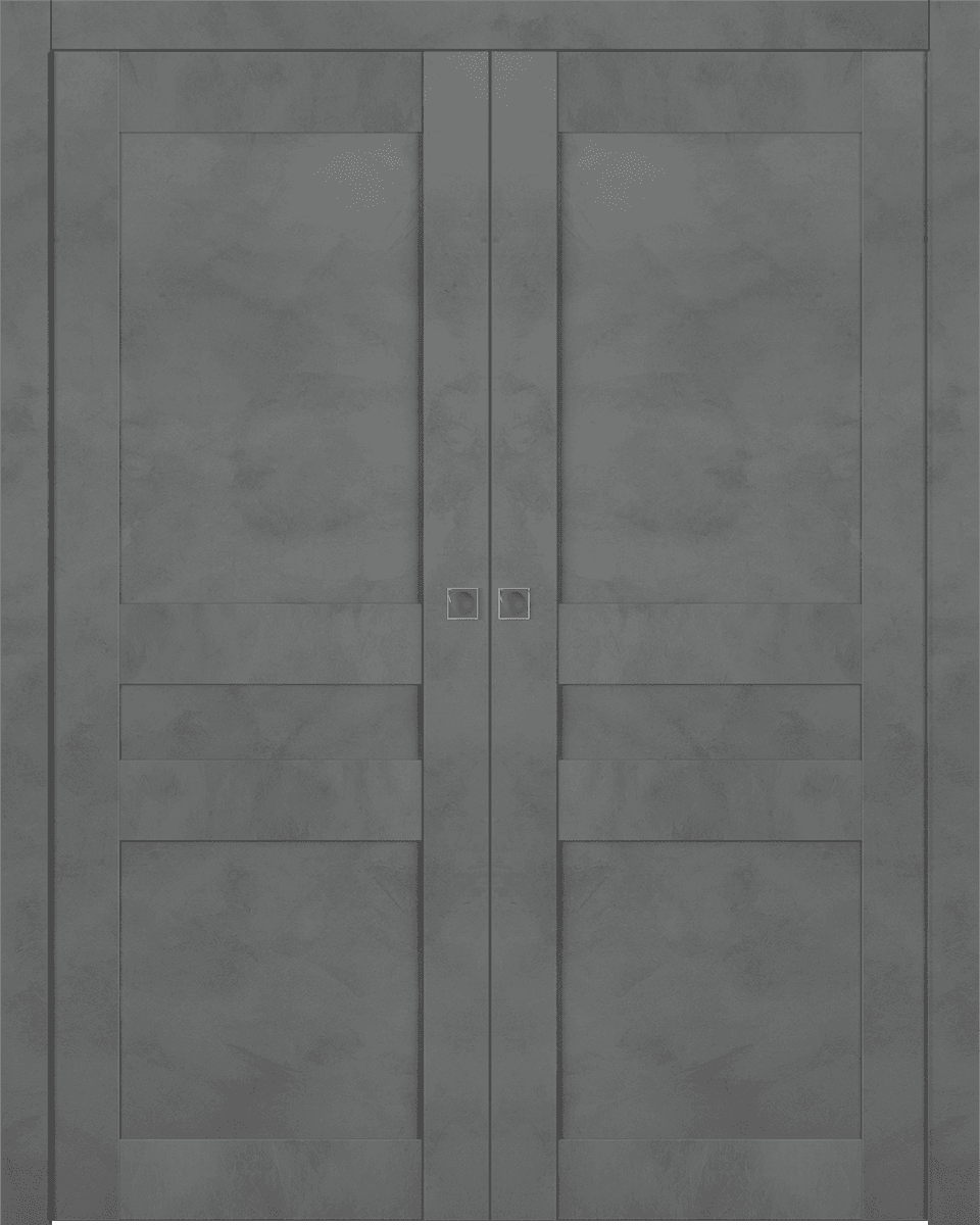 AVON 07 2R DARK URBAN DOUBLE POCKET DOORS BELLDINNI MODERN INTERIOR DOOR - 1