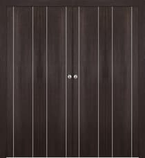 OPTIMA 2U VERALINGA OAK DOUBLE BI-FOLD BELLDINNI MODERN INTERIOR DOOR - 1