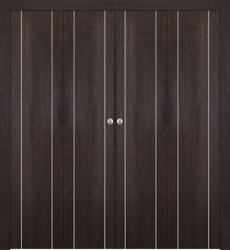 OPTIMA 2U VERALINGA OAK DOUBLE BI-FOLD BELLDINNI MODERN INTERIOR DOOR - 1