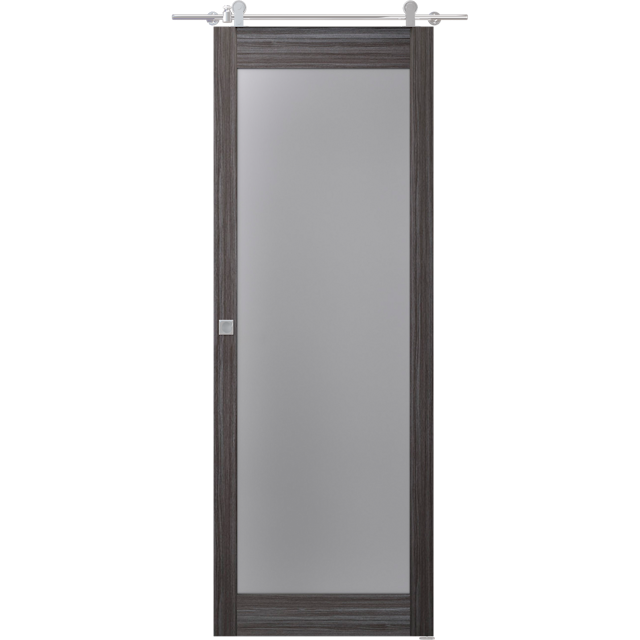 PALLADIO 207 VETRO GRAY OAK BARN BELLDINNI MODERN INTERIOR DOOR