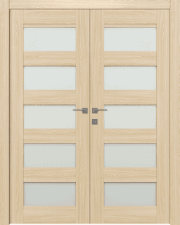 AVON 07-07 VETRO LOIRE ASH DOUBLE DOORS BELLDINNI MODERN INTERIOR DOOR - 1