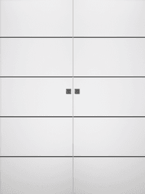 PALLADIO 4H BLACK BIANCO NOBLE DOUBLE MAGIC DOORS BELLDINNI MODERN INTERIOR DOOR - 1