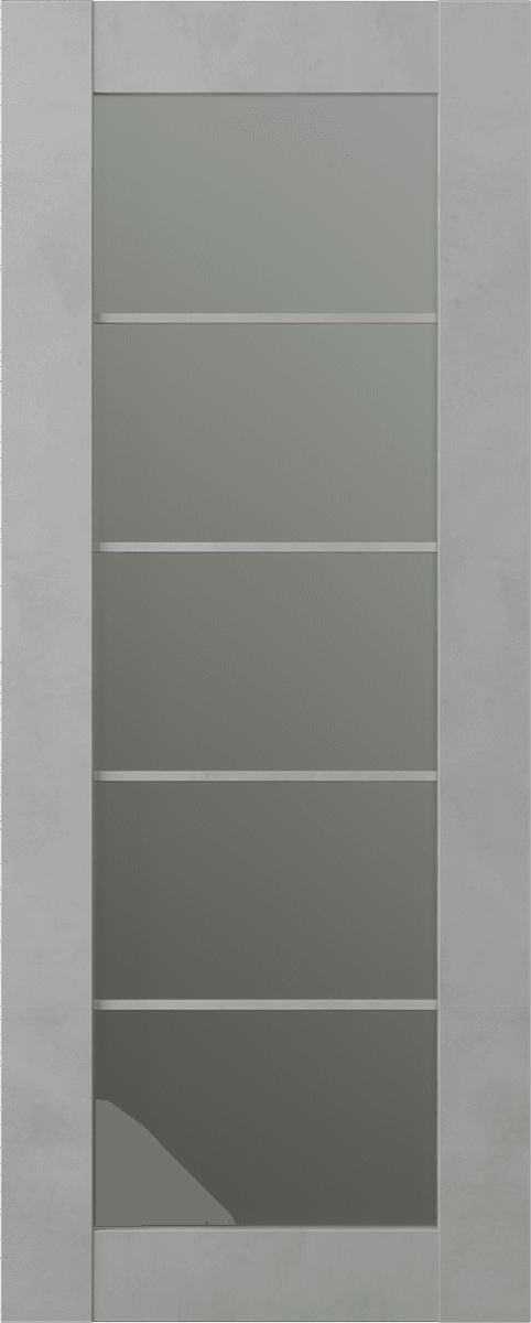 AVON 5 LITE VETRO LIGHT URBAN SLAB BELLDINNI MODERN INTERIOR DOOR - 1