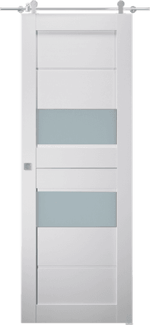 DESSA VETRO BIANCO NOBLE BARN BELLDINNI MODERN INTERIOR DOOR - 1