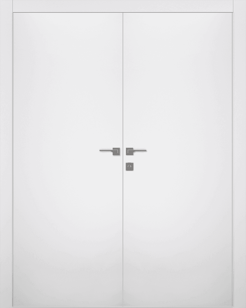 SMART PRO FLAT POLAR WHITE DOUBLE BELLDINNI MODERN INTERIOR DOOR - 1