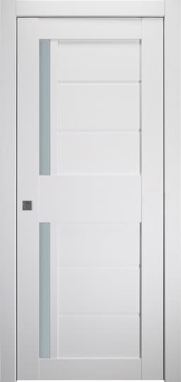 ESTA VETRO BIANCO NOBLE POCKET BELLDINNI MODERN INTERIOR DOOR - 1