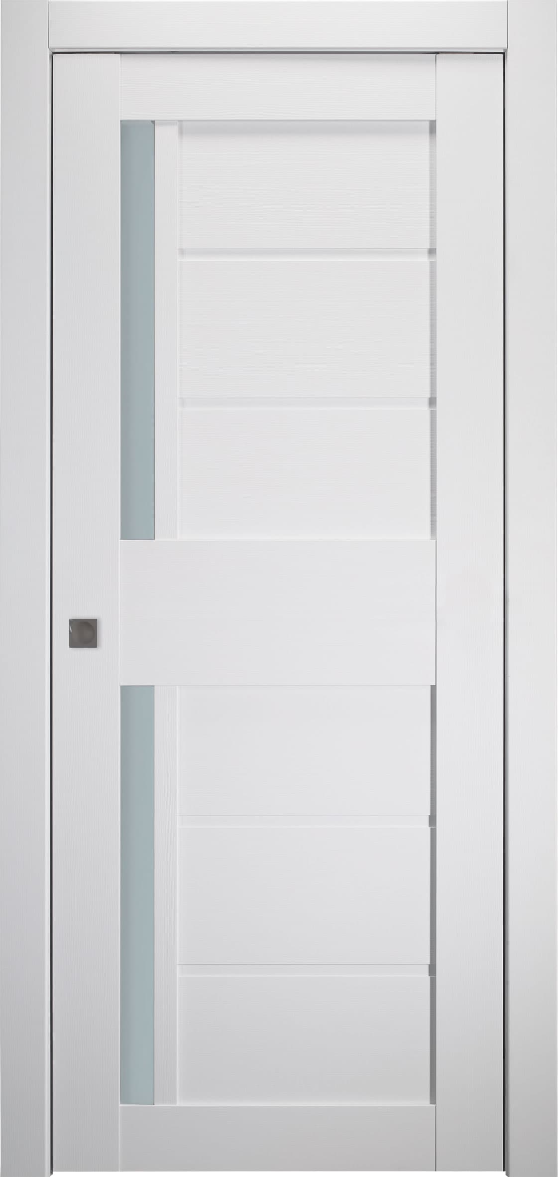 ESTA VETRO BIANCO NOBLE POCKET BELLDINNI MODERN INTERIOR DOOR - 1