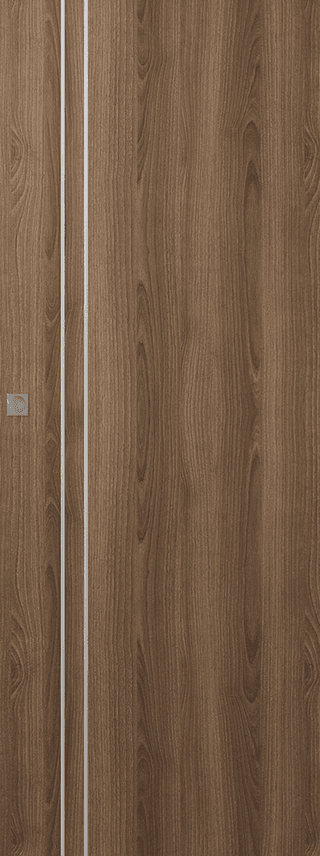 OPTIMA 2V PECAN NUTWOOD MAGIC DOORS BELLDINNI MODERN INTERIOR DOOR