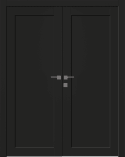 SHAKER 1 PANEL BLACK MATTE CLOSET BELLDINNI MODERN INTERIOR DOOR - 1