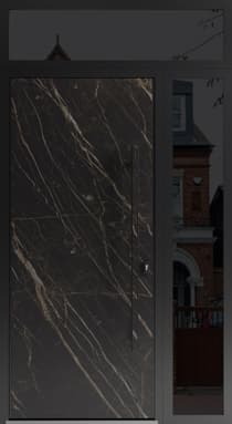 Single metal-aluminum modern exterior door Dekton 0118 - 4