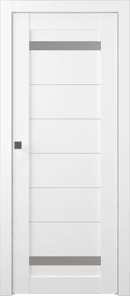 PERLA VETRO BIANCO NOBLE POCKET BELLDINNI MODERN INTERIOR DOOR - 1