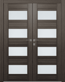 DELLA VETRO GRAY OAK CLOSET BELLDINNI MODERN INTERIOR DOOR - 1