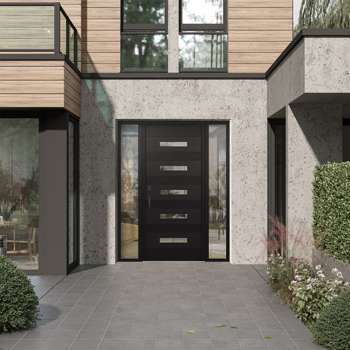 Modern Steel Front Door Diamond D9 - 8