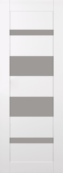 MIRELLA VETRO SNOW WHITE BARN BELLDINNI MODERN INTERIOR DOOR - 2