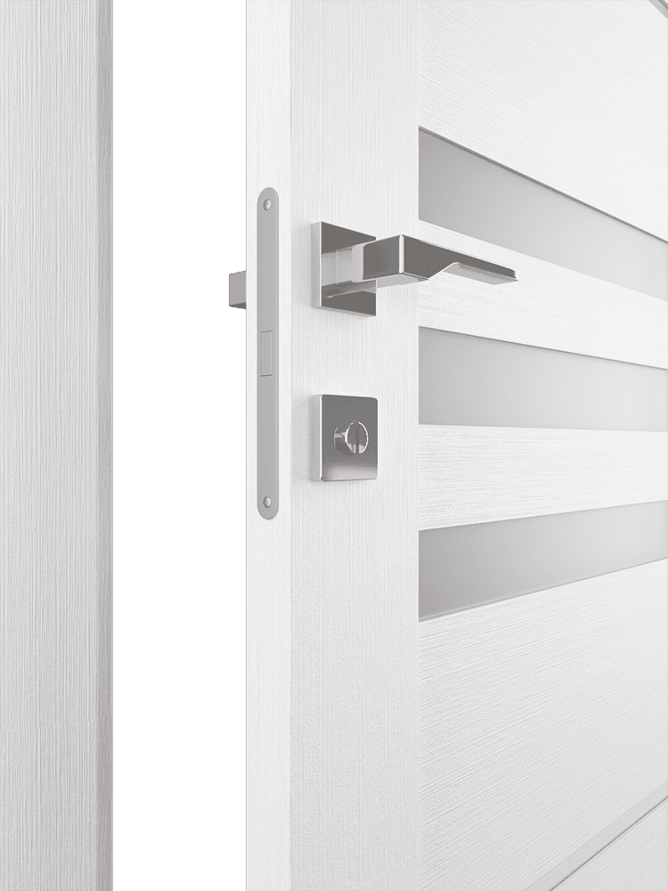 DOME VETRO BIANCO NOBLE DOUBLE POCKET BELLDINNI MODERN INTERIOR DOOR - 7