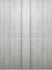 AVON 01 2HN RIBEIRA ASH DOUBLE BARN BELLDINNI MODERN INTERIOR DOOR - 2