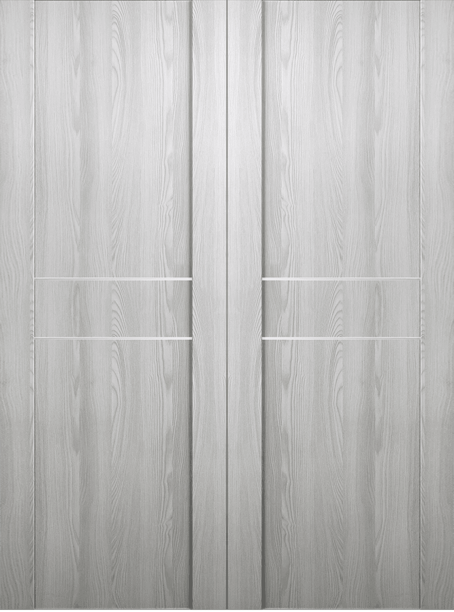 AVON 01 2HN RIBEIRA ASH DOUBLE BARN BELLDINNI MODERN INTERIOR DOOR - 2