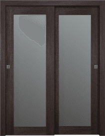 AVON 207 VETRO VERALINGA OAK BYPASS BELLDINNI MODERN INTERIOR DOOR - 1