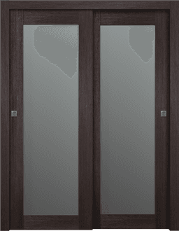AVON 207 VETRO VERALINGA OAK BYPASS BELLDINNI MODERN INTERIOR DOOR - 1