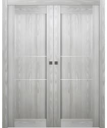 AVON 07 2H RIBEIRA ASH DOUBLE POCKET BELLDINNI MODERN INTERIOR DOOR - 1