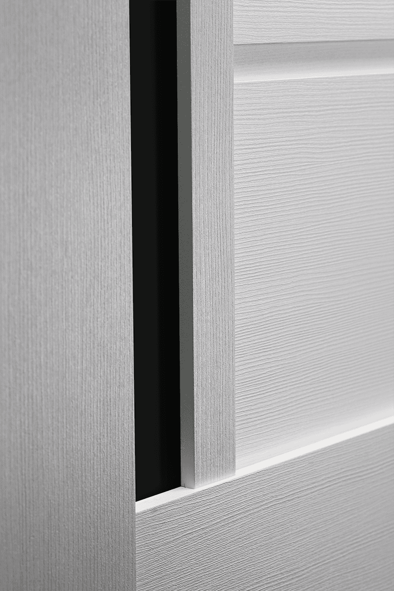 ESTA BLACK VETRO BIANCO NOBLE BYPASS BELLDINNI MODERN INTERIOR DOOR - 4