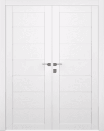 ALDA SNOW WHITE DOUBLE BELLDINNI MODERN INTERIOR DOOR - 1