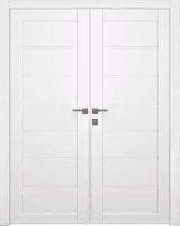 ALDA SNOW WHITE DOUBLE BELLDINNI MODERN INTERIOR DOOR - 1