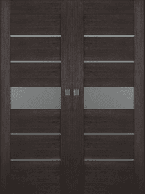 AVON 07-06 VETRO VERALINGA OAK DOUBLE MAGIC BELLDINNI MODERN INTERIOR DOOR - 1