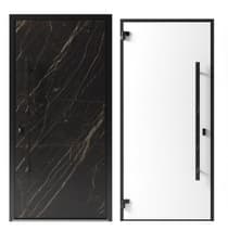 Single metal-aluminum modern exterior door Dekton 0118 - 11