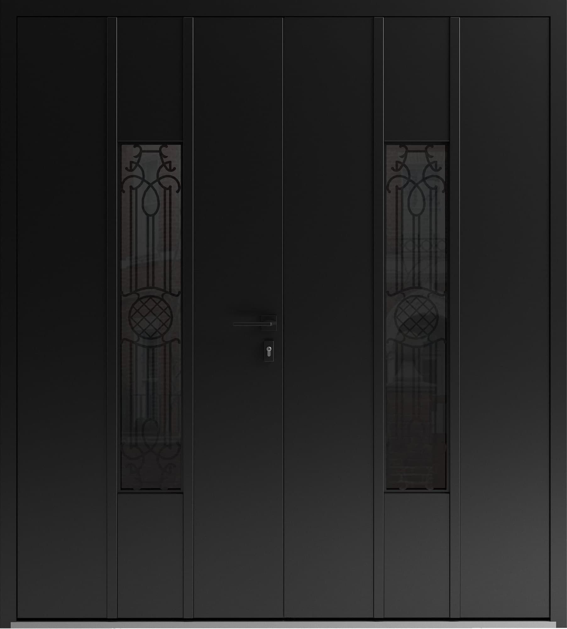Double metal-aluminum modern exterior door Ronex 1477 - 1