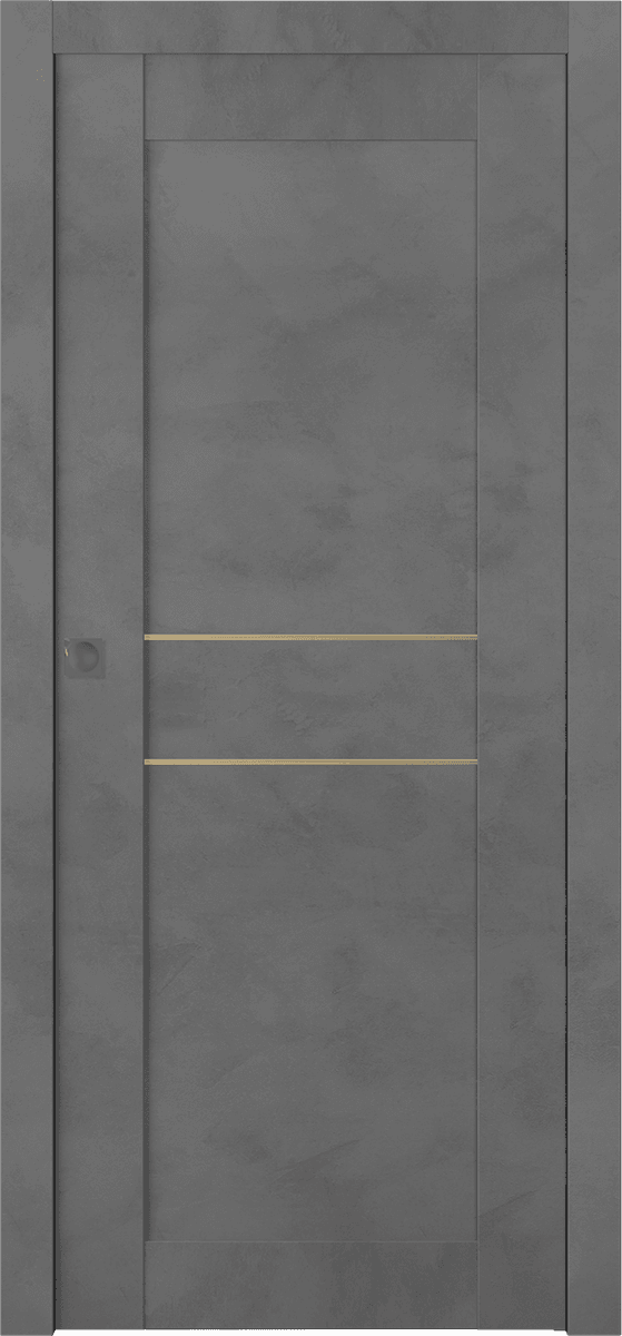 AVON 07 2HN GOLD DARK URBAN POCKET BELLDINNI MODERN INTERIOR DOOR - 1