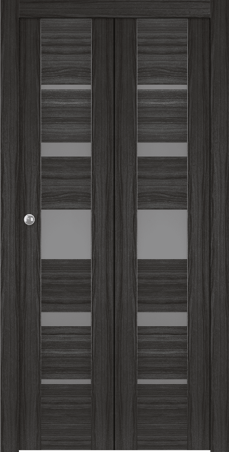 KINA VETRO GRAY OAK BI-FOLD DOORS BELLDINNI MODERN INTERIOR DOOR - 1