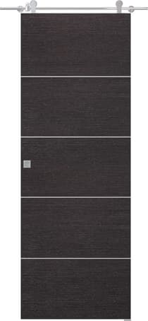 AVANTI 4H BLACK APRICOT BARN BELLDINNI MODERN INTERIOR DOOR - 1