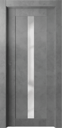 AVON 101 VETRO DARK URBAN POCKET BELLDINNI MODERN INTERIOR DOOR - 1