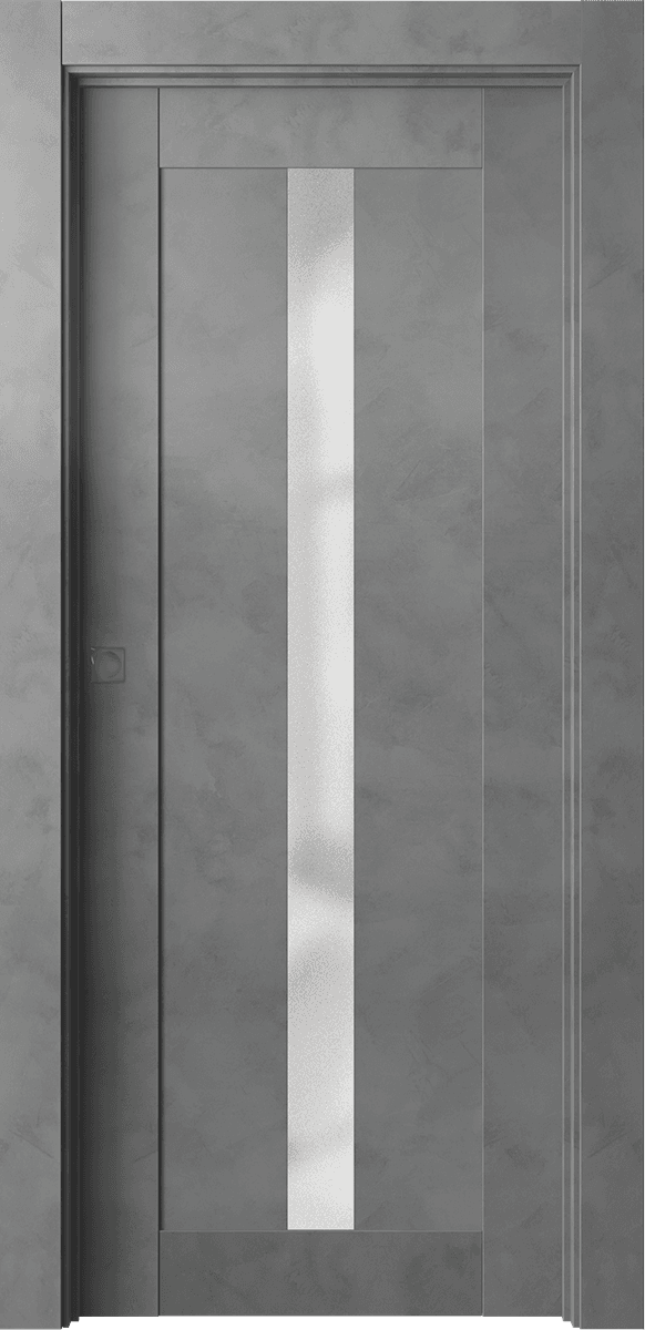 AVON 101 VETRO DARK URBAN POCKET BELLDINNI MODERN INTERIOR DOOR