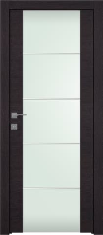 AVANTI 202 4H VETRO BLACK APRICOT SWING BELLDINNI MODERN INTERIOR DOOR - 1