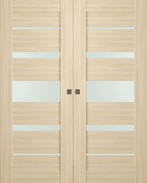 AVON 07-03 VETRO LOIRE ASH DOUBLE MAGIC DOORS BELLDINNI MODERN INTERIOR DOOR - 1