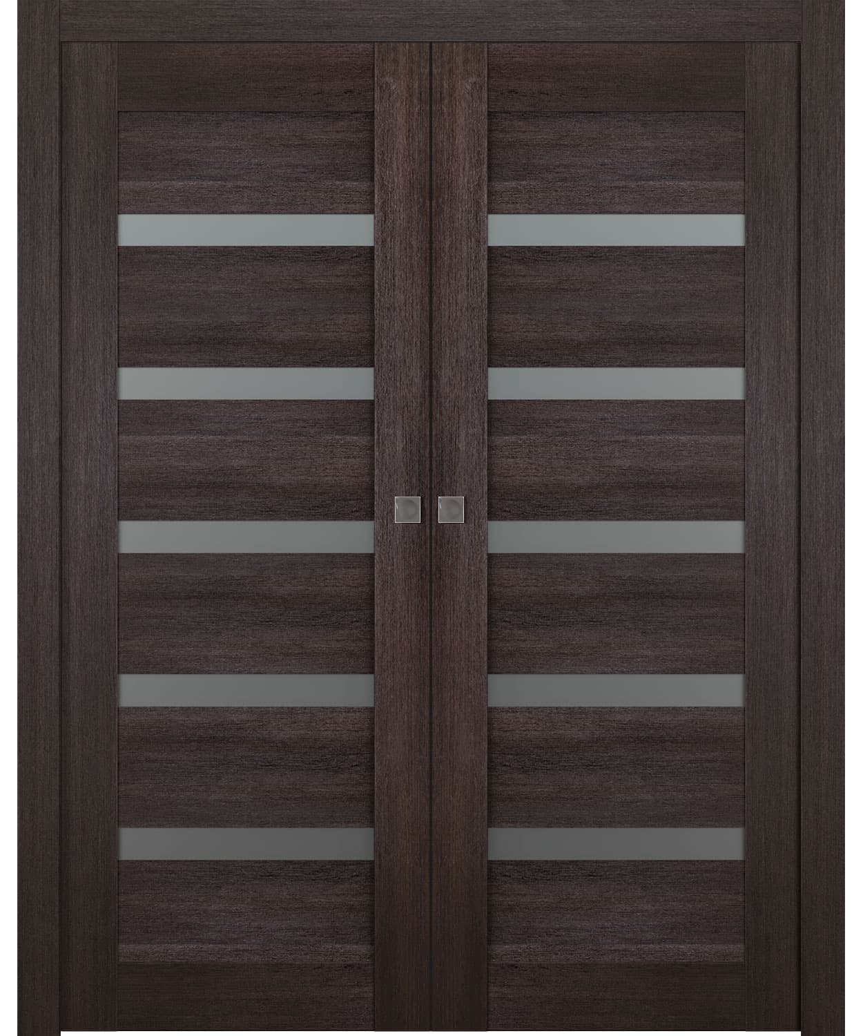 AVON 07-04 VETRO VERALINGA OAK DOUBLE POCKET BELLDINNI MODERN INTERIOR DOOR - 1