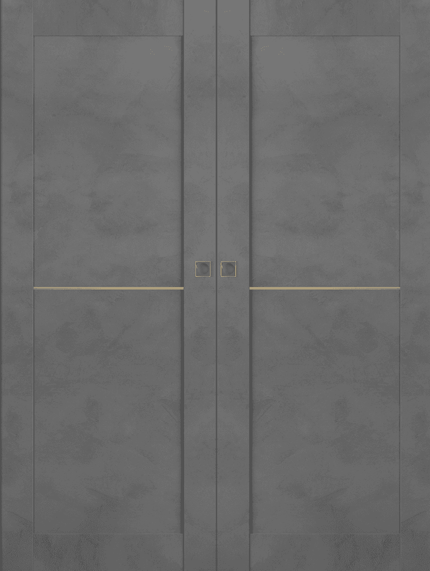 AVON 07 1H GOLD DARK URBAN DOUBLE MAGIC BELLDINNI MODERN INTERIOR DOOR - 1