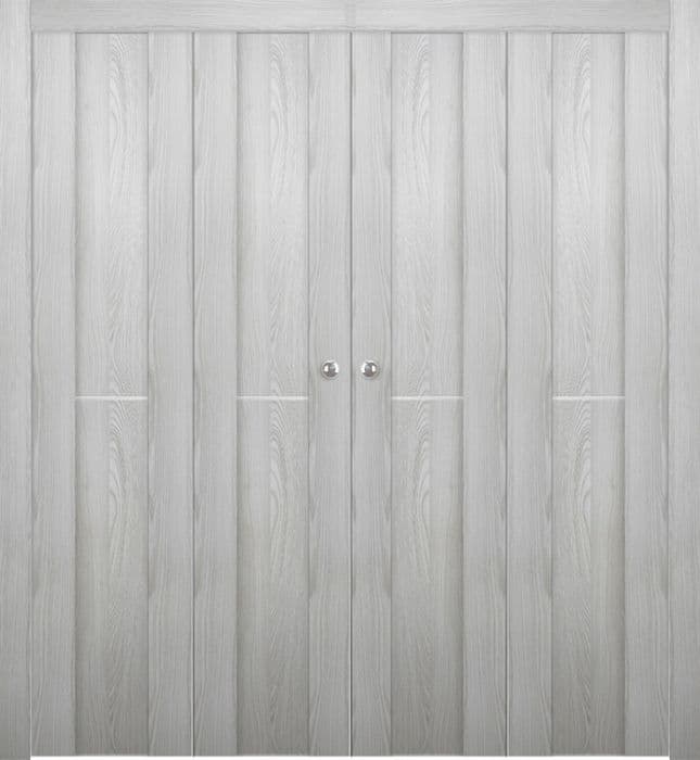 AVON 01 1H RIBEIRA ASH DOUBLE BI-FOLD BELLDINNI MODERN INTERIOR DOOR - 1